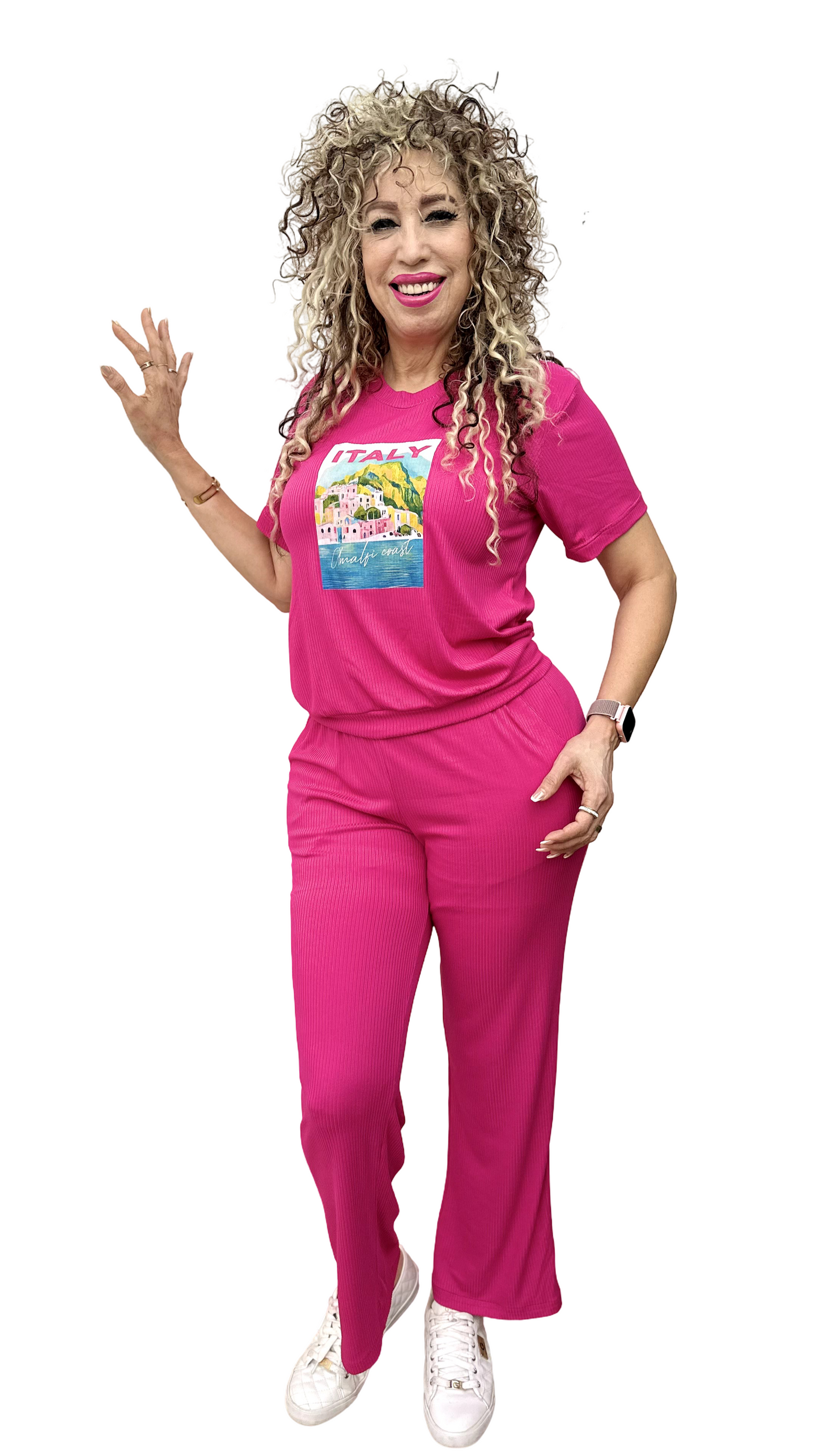 Conjunto Tropical Fuchsia